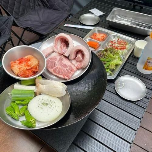시흥 캠핑 바베큐 식당 인천대공원 인더캠핑 강추!