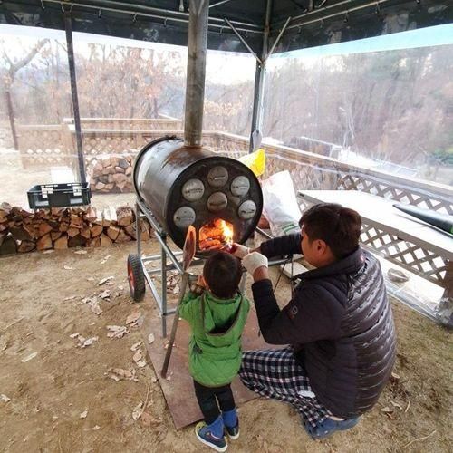 무럭무럭 자라는 조카와 민토리숲학교의 겨울나기 (군고구마...