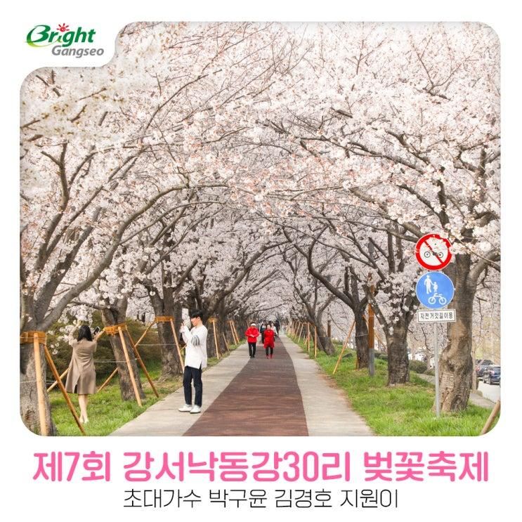 제7회 낙동강30리벚꽃축제가 대저생태공원에서 열립니다!