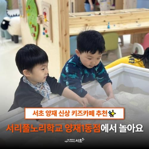 신상키즈카페 1월 25일 전격 오픈! 서리풀노리학교 양재1동점