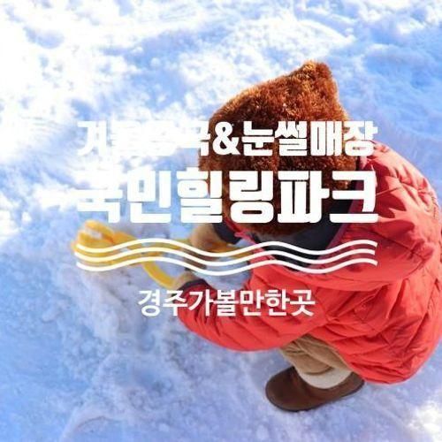 경주 가볼만한곳 아이와 국민힐링파크 눈썰매장 추천