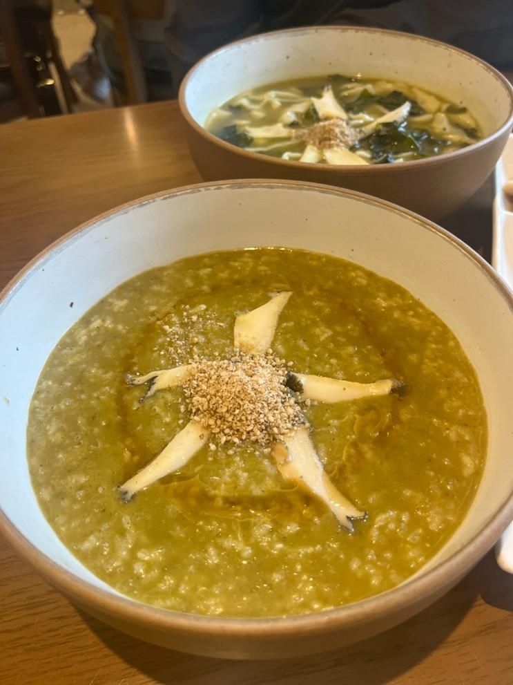 [강릉 중앙시장 맛집] 선채향 전복 내장죽, 전복 칼국수