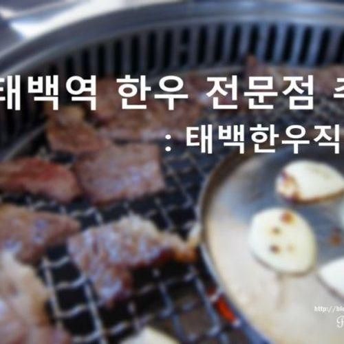 태벽역 한우 맛집 추천 태백한우직판장