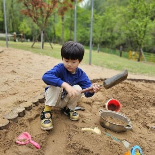 수성 대흥동 유아숲체험원 아기모래놀이 어린이 야외 모래놀이터