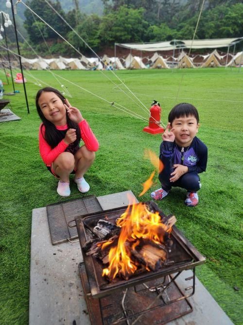 어메이징캠프 마산점 텐트존 / 석양삼겹살 불쇼 / "카페 쿠...