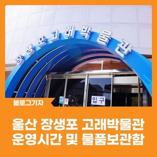 [블로그 기자] 울산 장생포 고래박물관 운영시간 및 물품보관함...