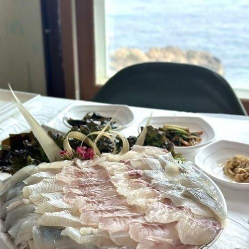 포항 구룡포 호미곶 오션뷰 자연산 오륙도횟집