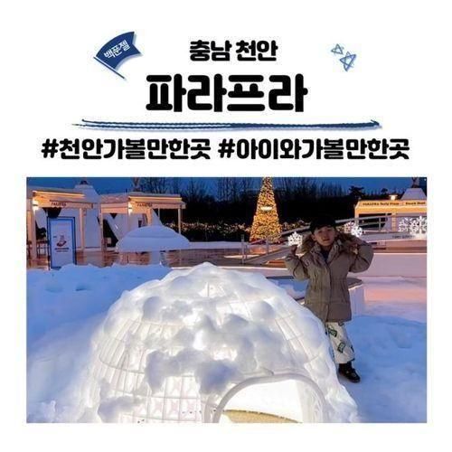 천안 직산읍 파라프라 비오는 날 텐트존 눈썰매 이용 후기