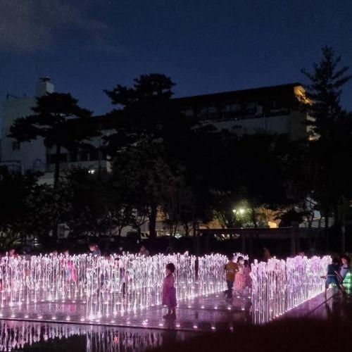서구 평리공원(서부도서관) 바닥분수, 야간에도 즐겨요!(대구...