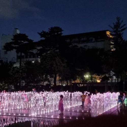 서구 평리공원(서부도서관) 바닥분수, 야간에도 즐겨요!(대구...