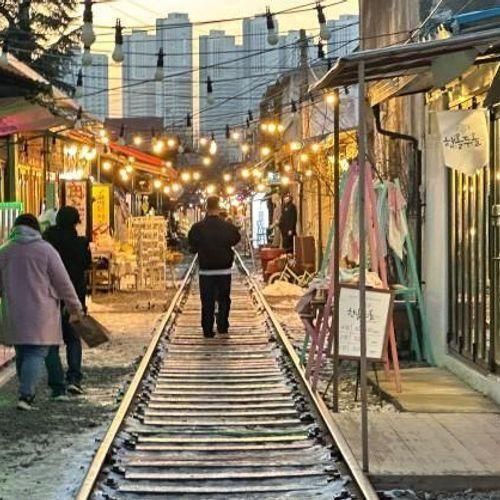 군산 가볼만한곳 경암동 철길마을 겨울 풍경