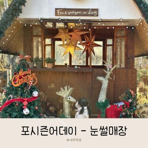 서울근교 눈썰매장 카페 : 고양 포시즌어데이 : 아기랑 갈만한곳
