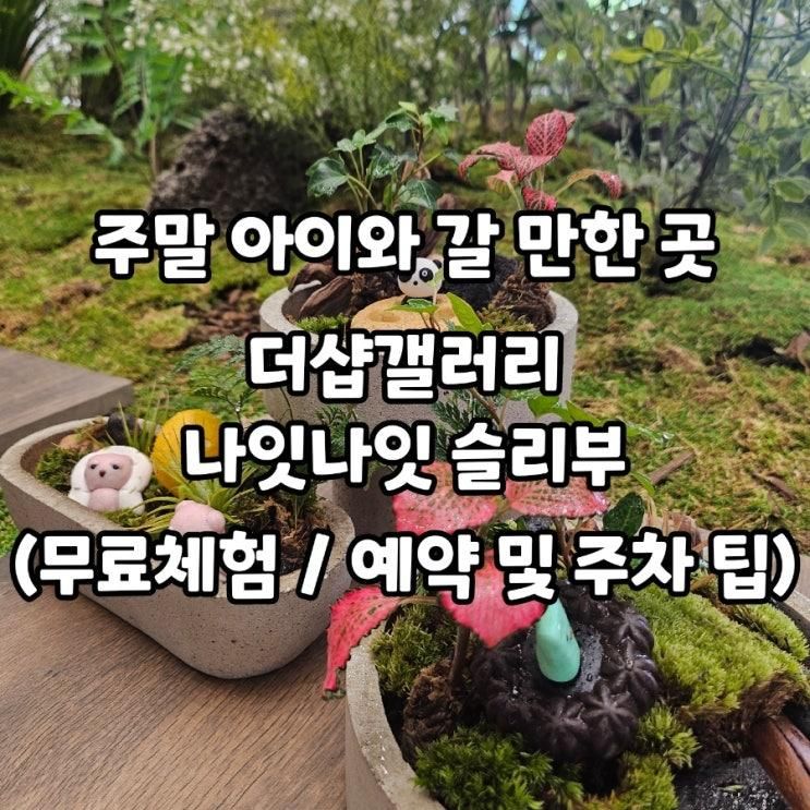 주말 아이와 갈 만한 곳 - 더샵갤러리 나잇나잇 슬리부 (무료...