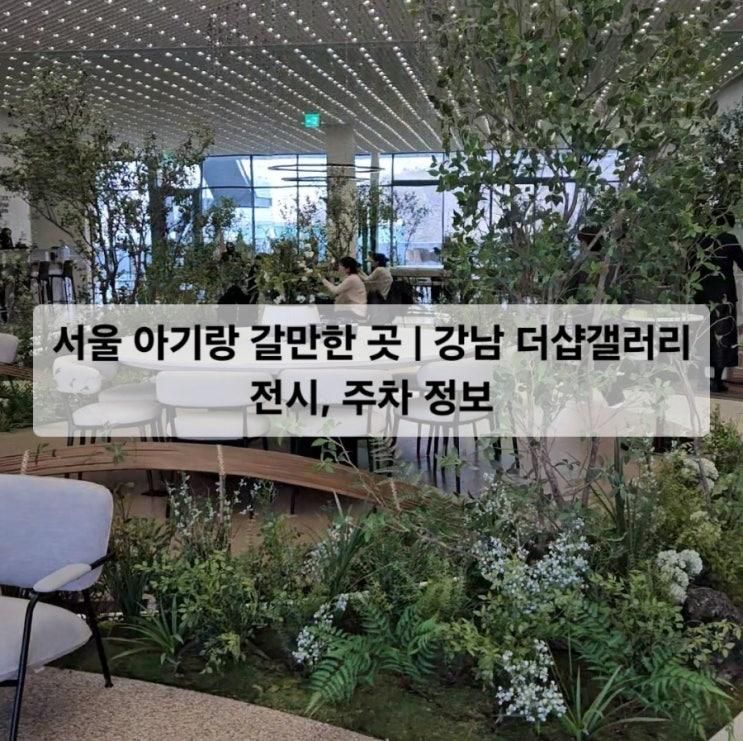 서울 아기랑 갈만한 곳 | 강남 더샵갤러리 전시, 주차, 주변...