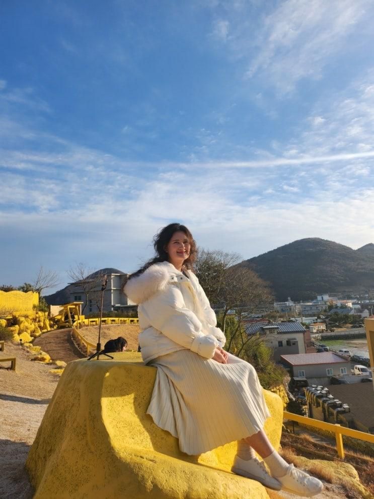 거제 노랑버덩 포토존 바람의핫도그 본점 텔레토비 동산