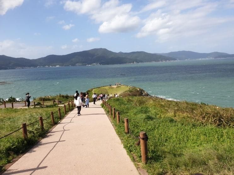 바닷가 언덕 눈에 보이지 않는 강한 바람이 있는 바람의 언덕...