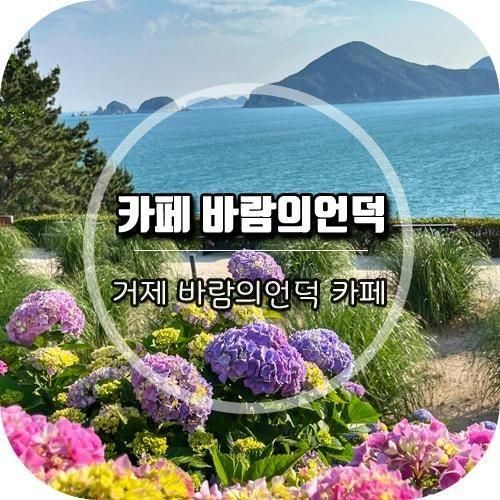 거제 카페 바람의언덕 수국정원과 바구니 포토존 최고