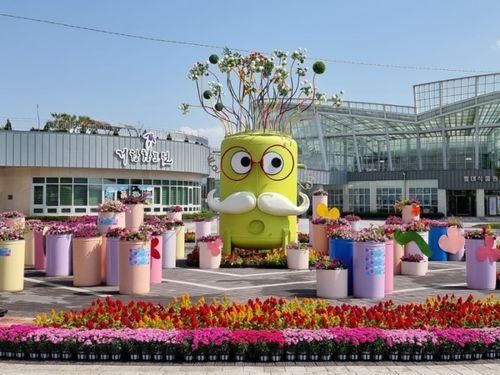 거창 창포원 꽃축제 아리미아 끝난 후에