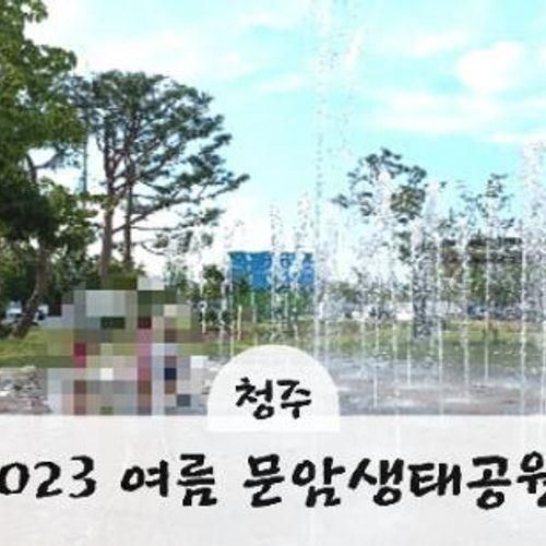 2023  여름 문암생태공원:  물놀이 ,바닥분수, 코스모스까지...