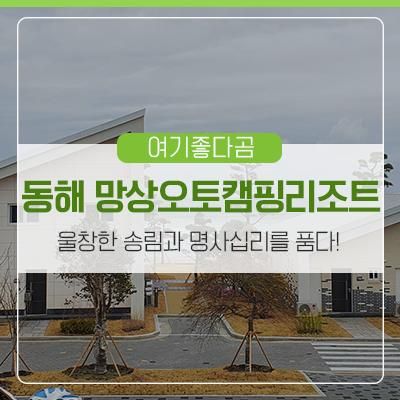 동해 망상오토캠핑리조트에서 가족들과 좋은 추억 만들어요