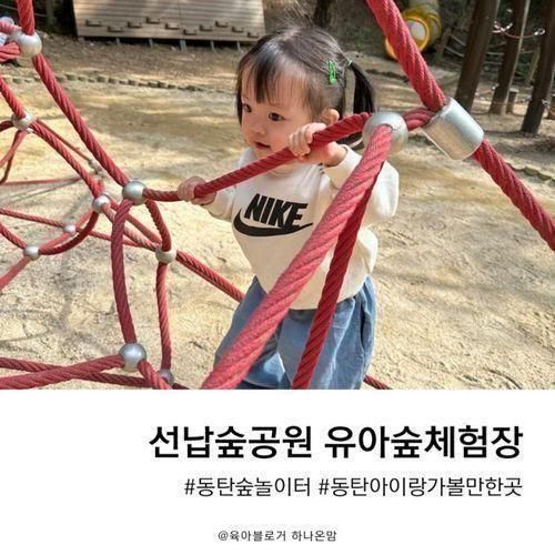 [동탄 숲놀이터] 선납숲공원 유아숲체험장 두돌아기랑
