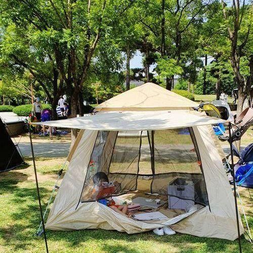 아이랑 나들이] 평화의 공원-바닥분수가 있는 텐트 가능한 공원