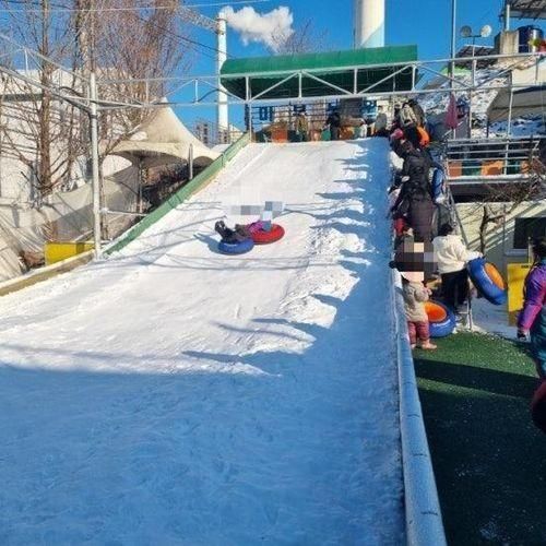 청주 눈썰매장 마부농원 삼겹살 싸들고 놀러가요