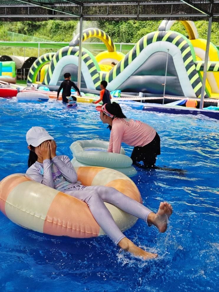 경남 캠핑장 함양 레인보우캠프 수영장 물놀이 캠핑