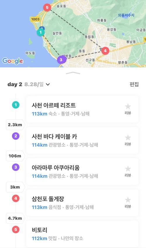 경남 사천 여행 일정 1박2일_사천아르떼 리조트