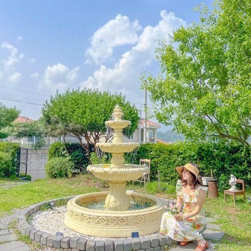 펜션 추천 서울근교 유럽 감성숙소 꽃분수 있는 프티트자르뎅