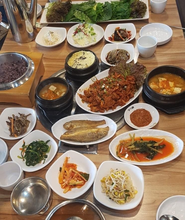 파주 운정 맛집 ?) 고인돌 갈비 앤 쌈밥 놀이방 있는 식당