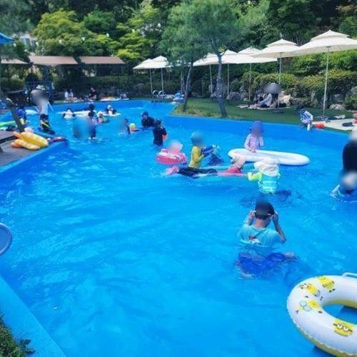 루이스타운 수영장 양주수영장식당 대형야외카페