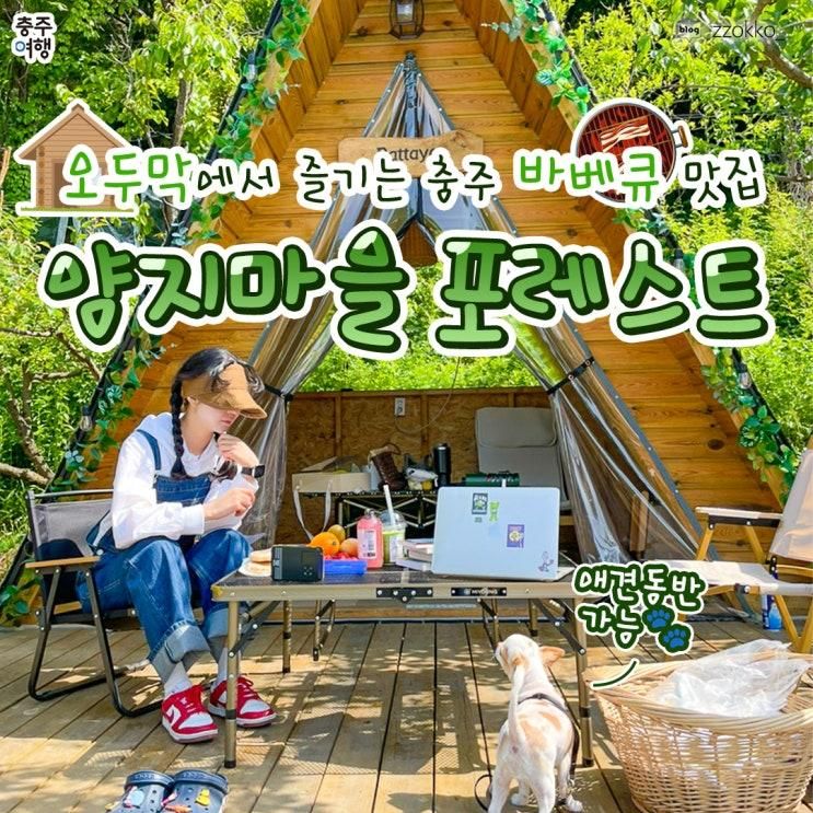 충주 노은면 양지마을 포레스트ㅣ오두막에서 즐기는 바베큐...