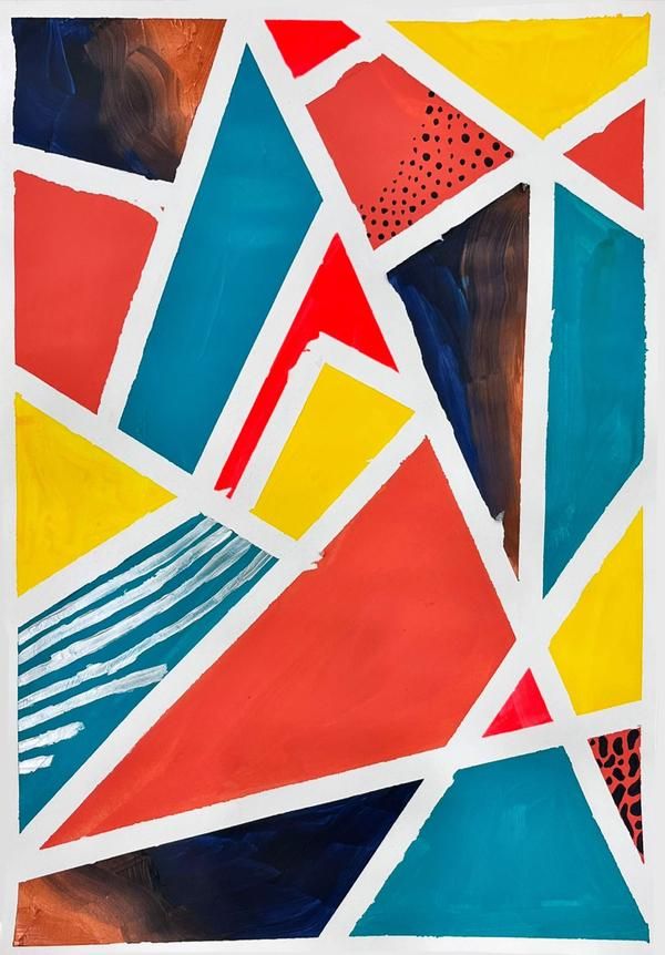 Painting, 테이프 아트 (동탄영어미술, 동탄유아영어)