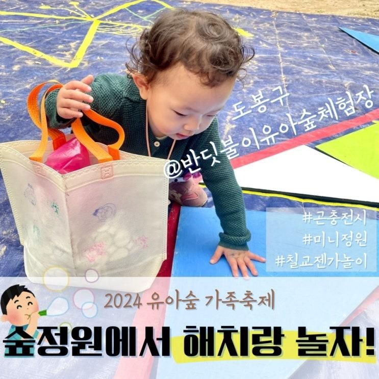 도봉구 2024 반딧불이 유아숲체험장 가족축제 해치랑 놀자!