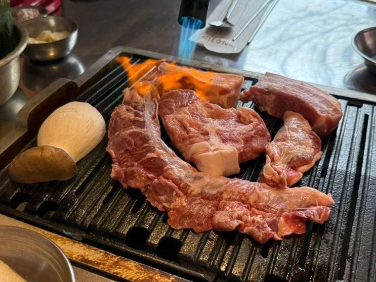 애견동반 동두천 여행. 식당 / 88연탄구이 동두천 본점