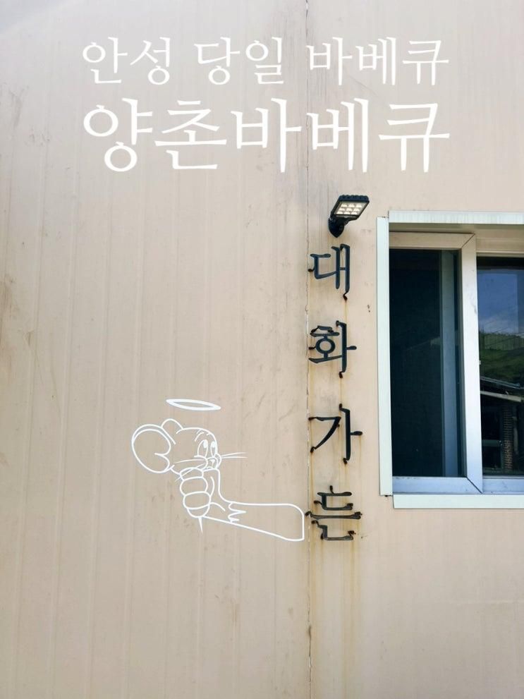 경기도 안성 아이랑 드넓은 잔디밭 힐링촌 "양촌 바베큐"