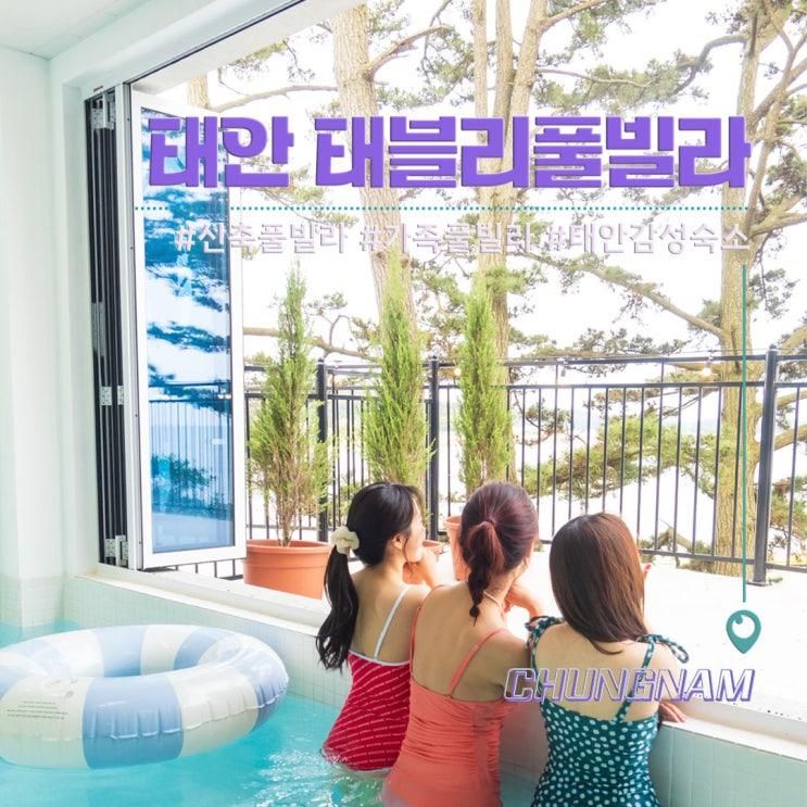태안 여행 감성숙소 신축풀빌라 수영장펜션 태블리 가족풀빌라