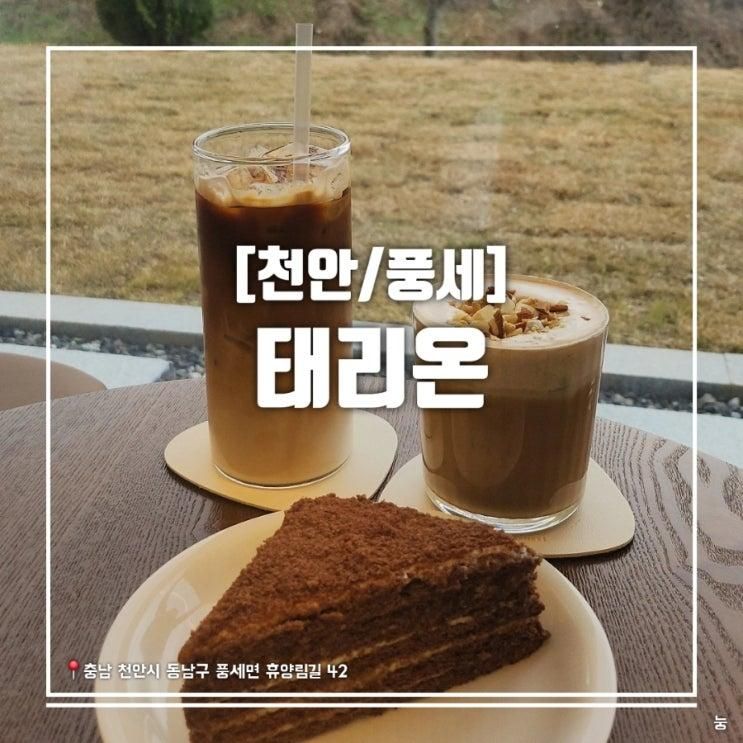 천안 신상카페 풍세 태학산자연휴양림 대형 베이커리 카페 태리온