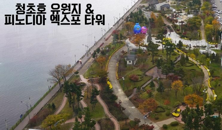 속초가 볼만 곳 청초호 유원지 & 피노디아 엑스포 타워 전망대