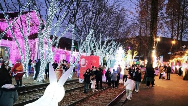 청도 프로방스 아이들과함께 가볼만한곳 산타마을 빛축제