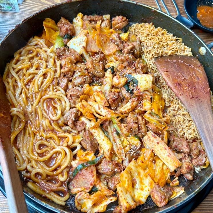 파주 놀이방 식당❛유가네닭갈비 야당점❜사리맛집! 볶음밥까지