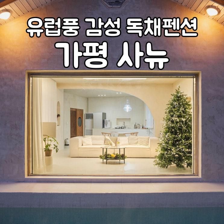 가평 풀빌라 사뉴 독채펜션 감성숙소 수영장
