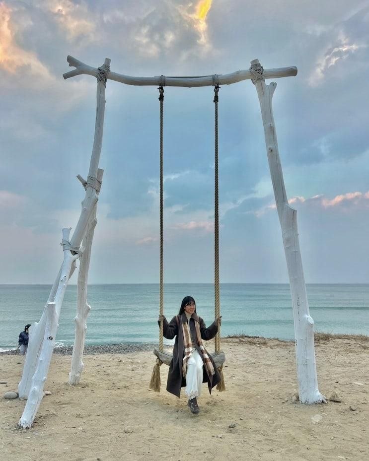아이와 강원도 여행 겨울 바다 양양군 정암해수욕장 방문