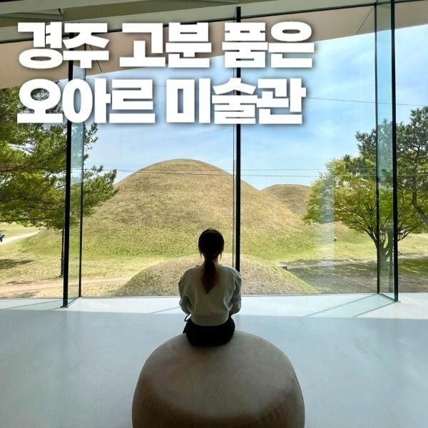 경주 오아르 미술관 고분군 뷰 너무 좋아