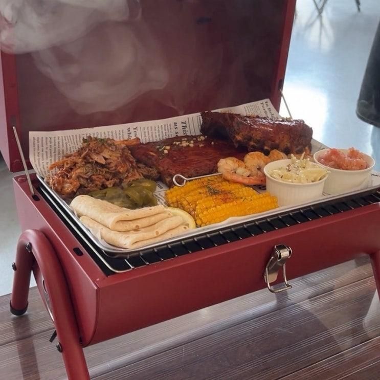 청주 맛집_텐트이용료가 없는 캠핑식당 캠핑펍글러브 야외바베큐