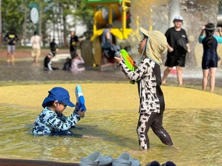김포 통진 물놀이터 :: 마송중앙공원 후기 • 아이랑 물놀이장...