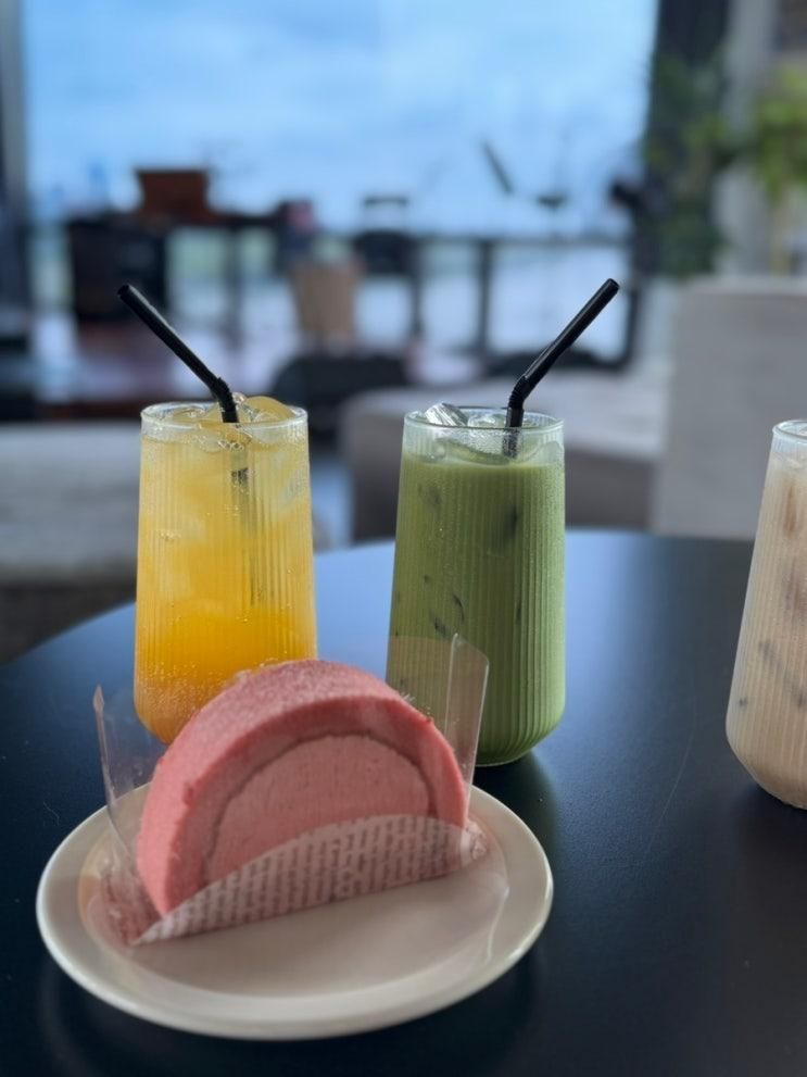 여의도 카페 | 한강뷰가 멋진 더콤마라운지 서울마리나점