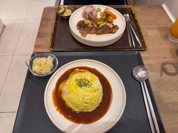 마곡 브런치카페 맛집 브런치나인 | 목살 스테이크&쉬림프...