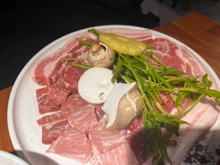 원주기업도시 맛집 놀이방 고깃집 - 한마음정육식당...